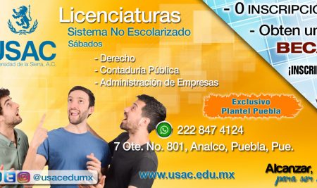 USAC Puebla – Sistema No escolarizado